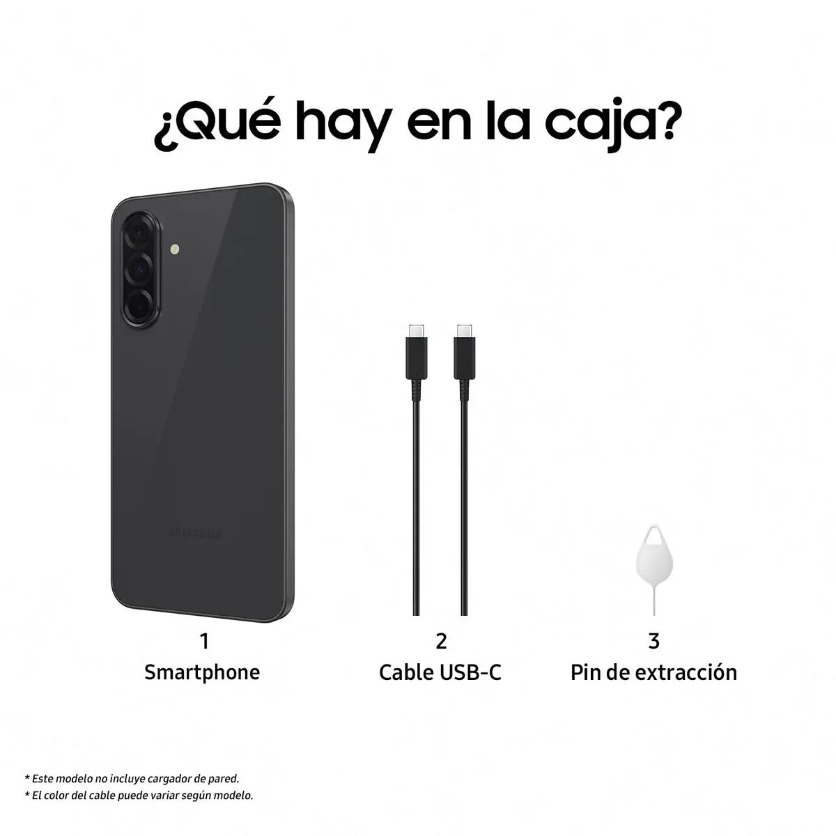 SAMSUNG - Samsung Galaxy A36 5G 256GB 8GB RAM Graphite Negro  Cámara 50MP OIS AMOLED 120Hz Batería 5000mAh