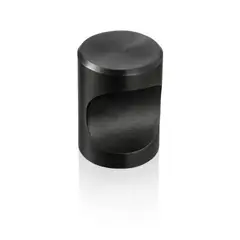 DMC - Tiradorperilla cilíndrico grafito Pack 5 unidades 18mm