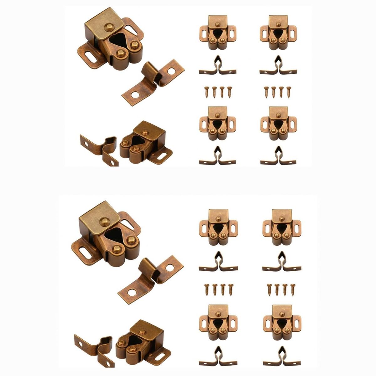 Pack 10 Reten Rodillo Bronceado Para Puerta Mueble DMC, marca DMC - Foto Principal