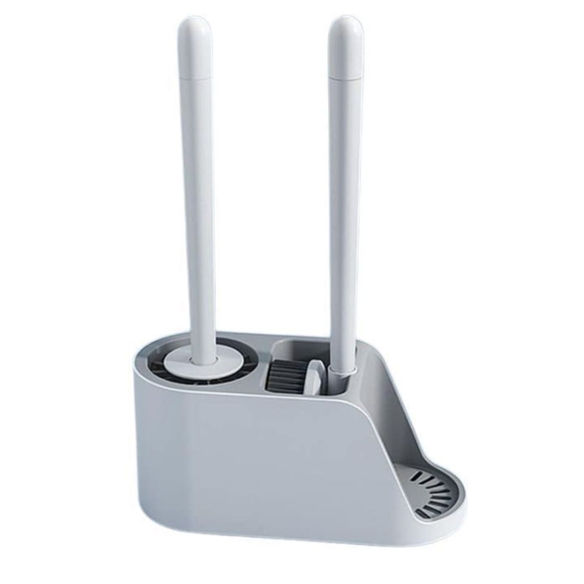 CRUSEC - Kit De 2 Cepillo De Limpieza Para Inodoro Con Soporte