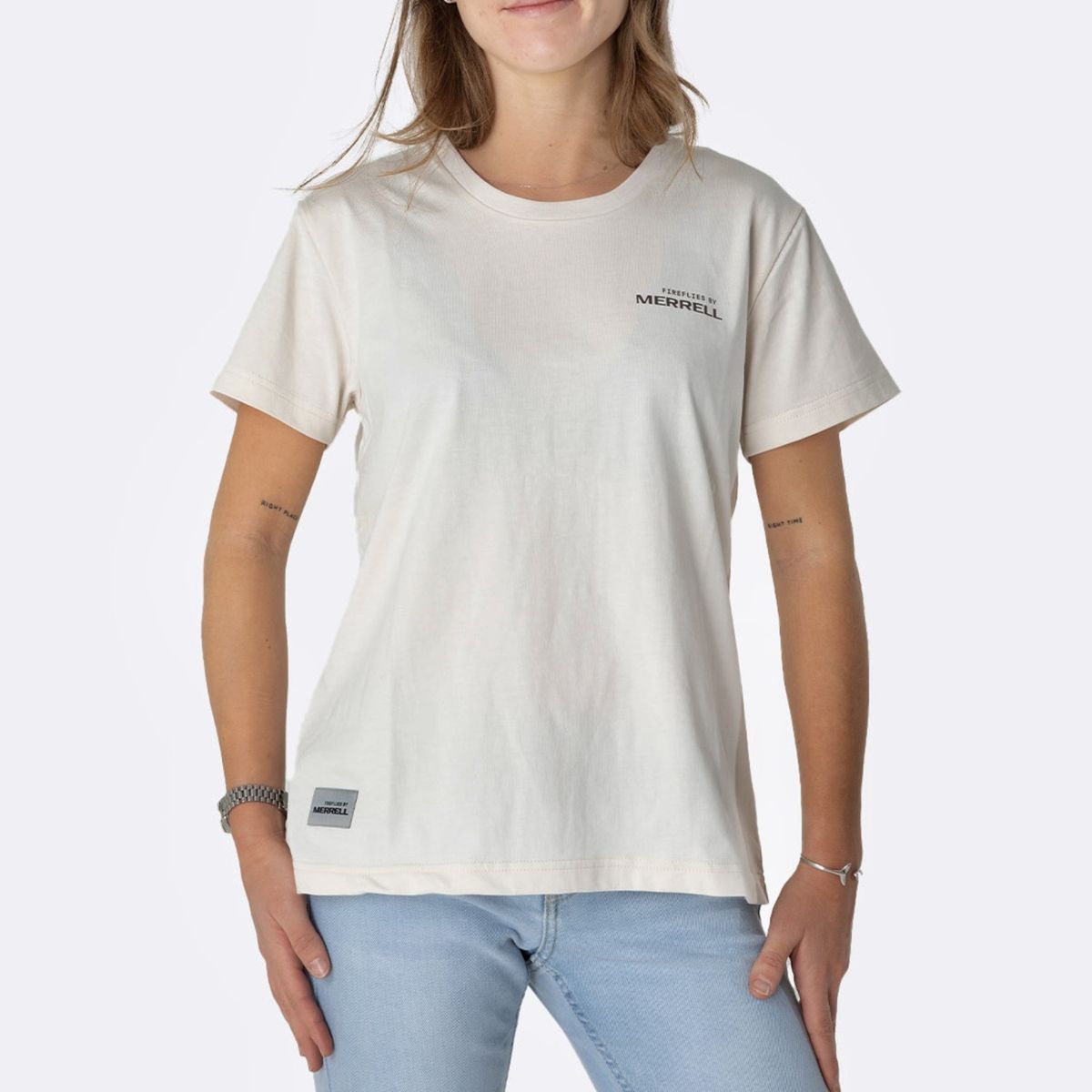 MERRELL - Polera Mujer Fireflies Crema MERRELL
