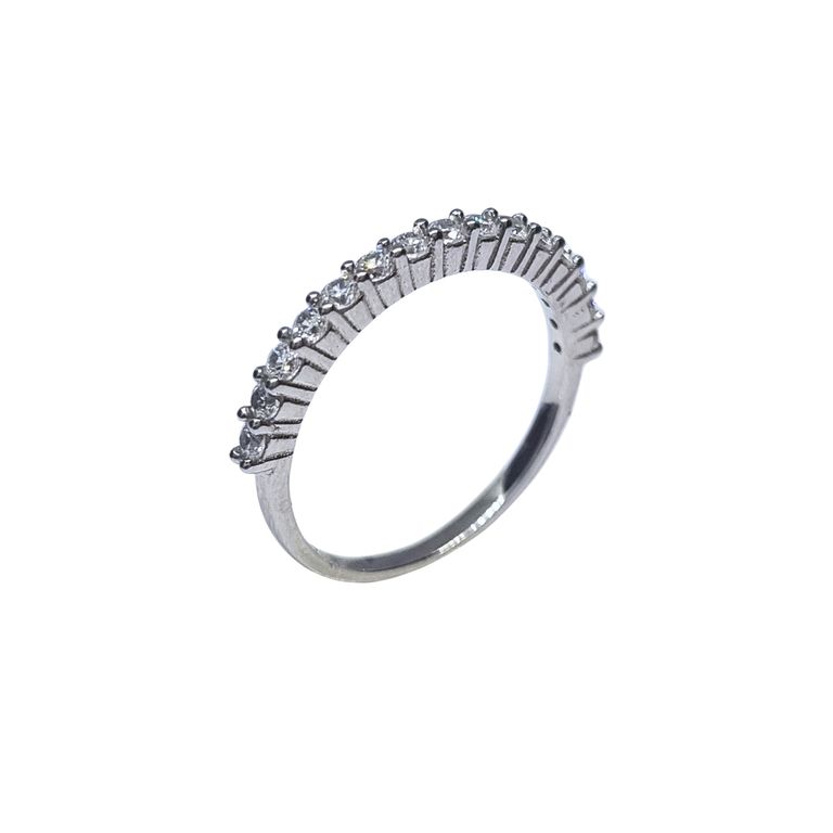 Anillo Cintillo 15 circones Plata 925 Plateado 14