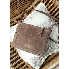 KAI CUEROS - Cartera Clutch Alma chocolate