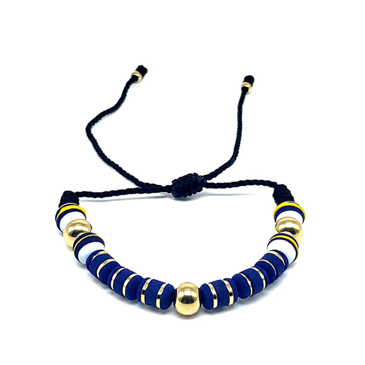 GENERICO - PULSERA BLUE DELUXE ORO LAMINADO 18K