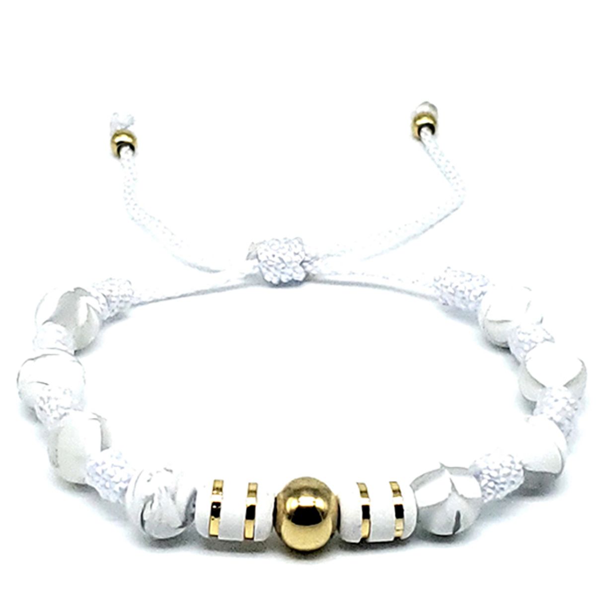 GENERICO - PULSERA WHITE GOLD ORO LAMINADO 18K