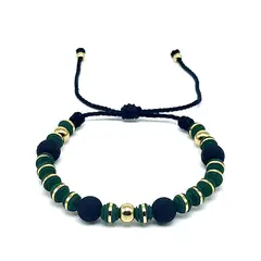 GENERICO - PULSERA GREEN DELUXE ORO LAMINADO 18K
