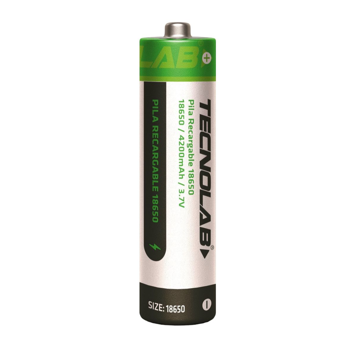Batería Recargable 18650 3.7v Litio-ion Tecnolab 4200mha, marca TECNOLAB - Foto 2