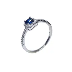 JOYAS LANDEROS - Anillo Cuadrado Cintillo Plata 925