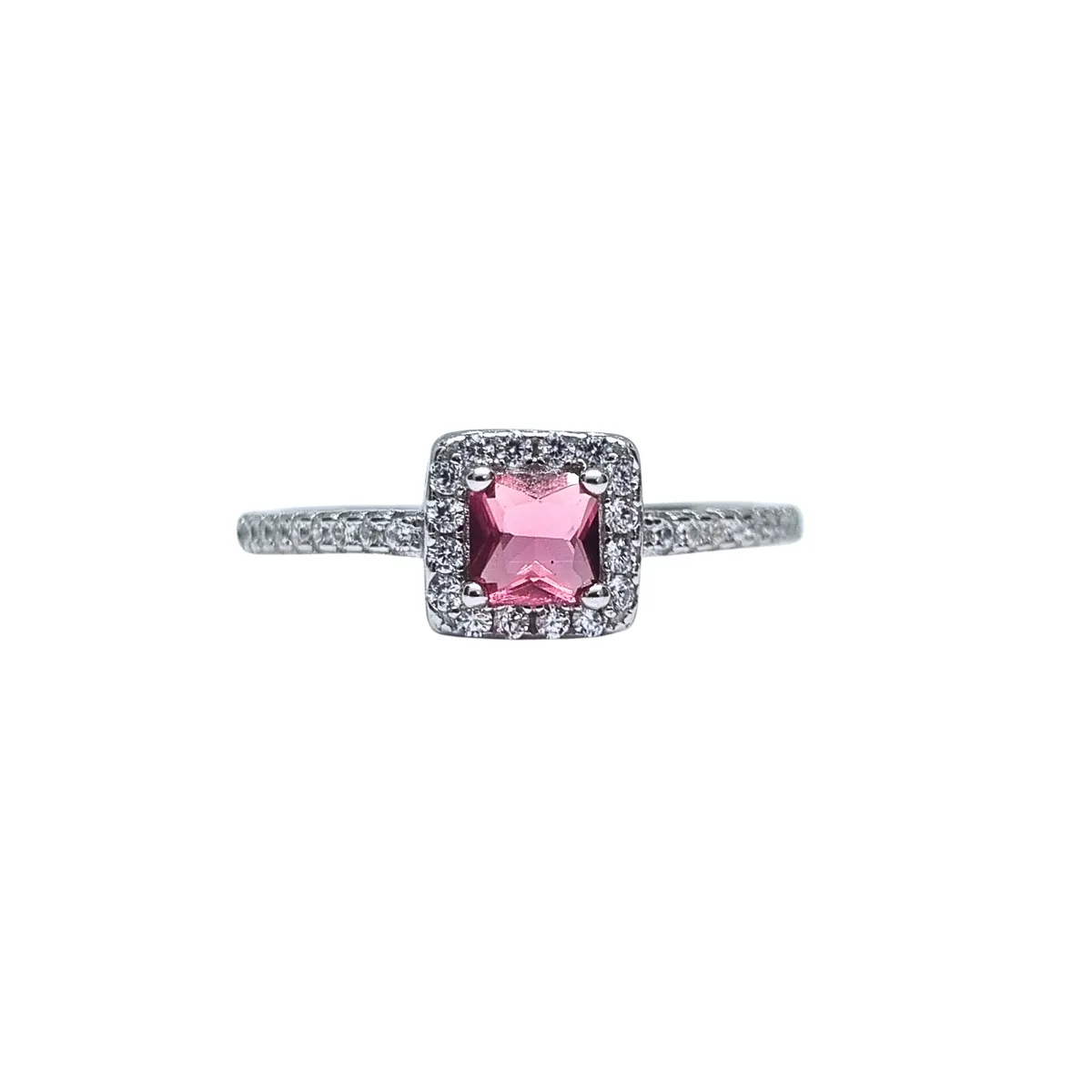 JOYAS LANDEROS - Anillo Cuadrado Cintillo Plata 925