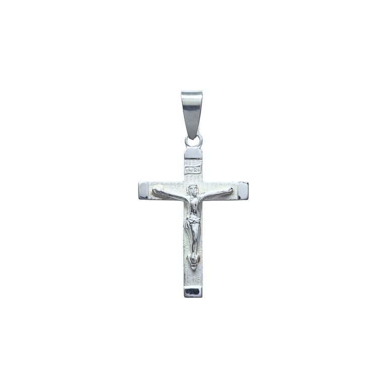 Colgante Cruz Jesus 33mm Plata 950 Plateado ...