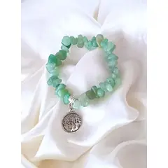 GENERICO - Pulsera de piedra rústica - Jade