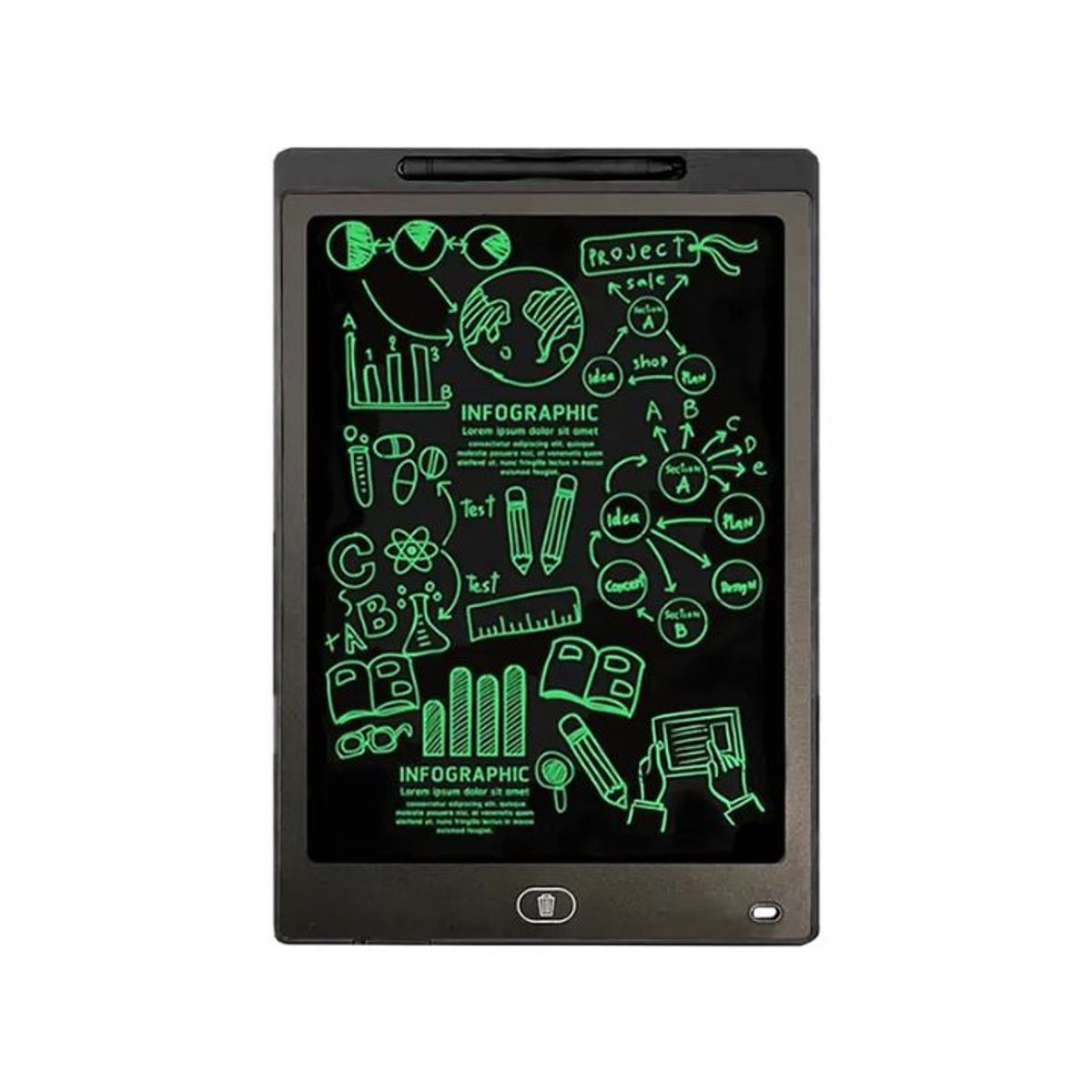 GENERICO - Tablero Mágico 20 Pizarra De Notas Lcd Dibujo Y Escritura
