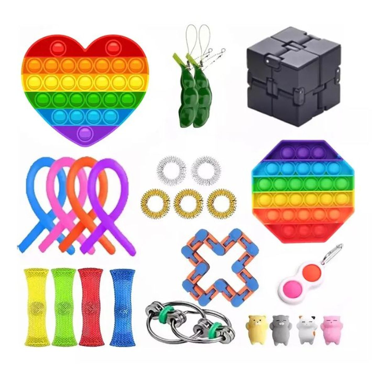 GENERICO - Set 25 Piezas Fidget Toy Juguete Sensorial Anti Estrés