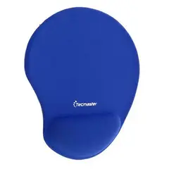 TECMASTER - Mouse Pad Alfombrilla Apoya Muñeca Gel Silicona Azul