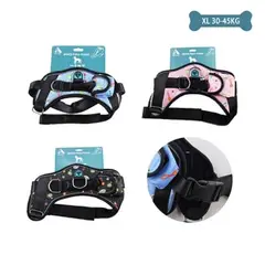 GENERICO - Arnés K9 equipado para mascotas talla XL 30-45kg Color Negro