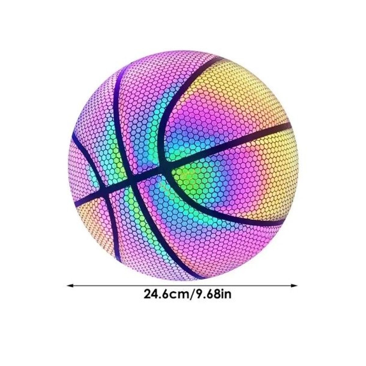 GENERICO - Balón de Baloncesto Brilla en la Oscuridad
