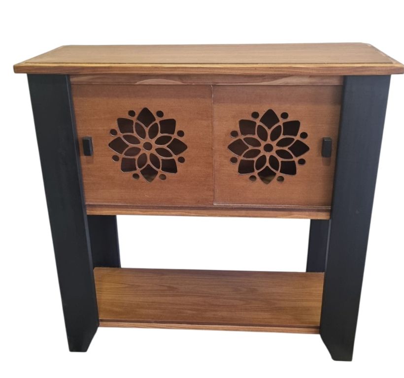 ARRIMO DE MADERA CON PUERTAS CORREDIZAS