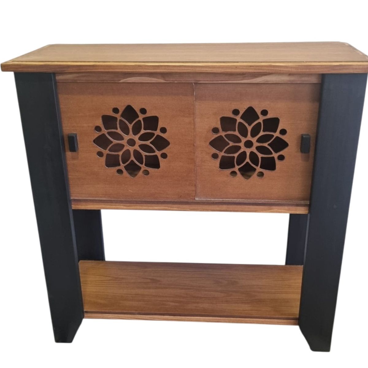 MARFELD MUEBLES - ARRIMO DE MADERA  CON PUERTAS CORREDIZAS