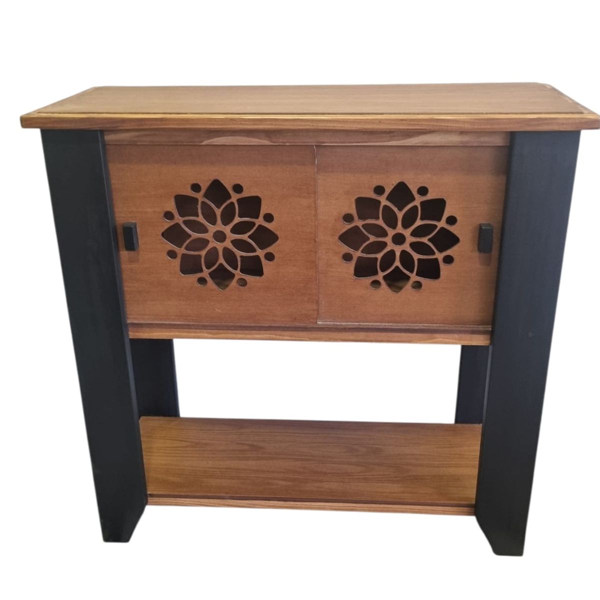 MARFELD MUEBLES - ARRIMO DE MADERA  CON PUERTAS CORREDIZAS