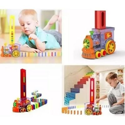 Imagen 2 del producto Tren Juguete Dominó Automático Juego Para Niños Y Niñas Personaje Tren Domino