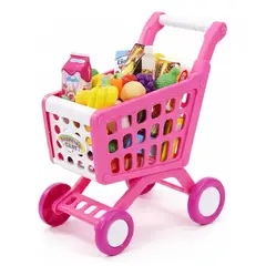 GENERICO - Juguete De Carrito De Supermercado Con 56 Piezas Rosa Chicle