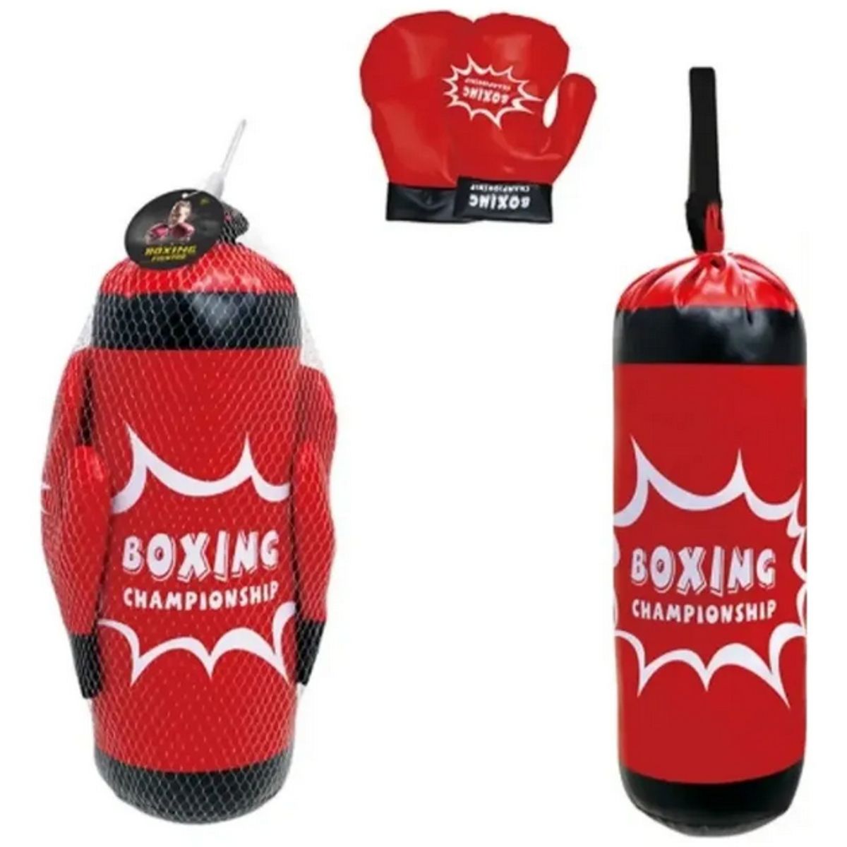 GENERICO - Kit Boxeo Infantil para Niños con Guantes y Saco de Boxeo