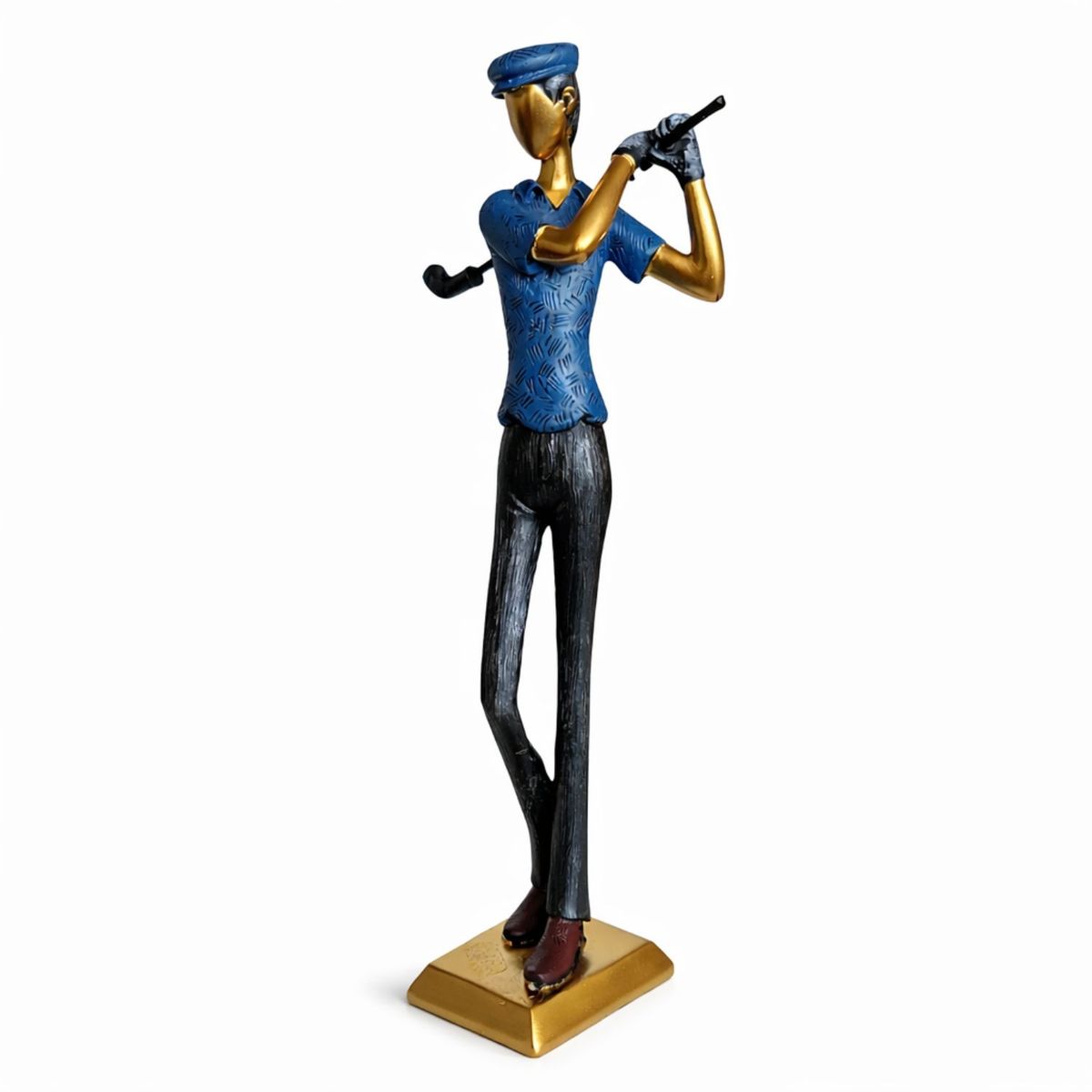 COLETTE - Figura Decorativa Hombre Golf Elegante y Contemporánea