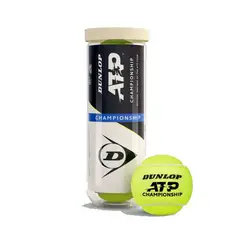 DUNLOP - Tarro de Pelotas de Tenis ATP Championship X3