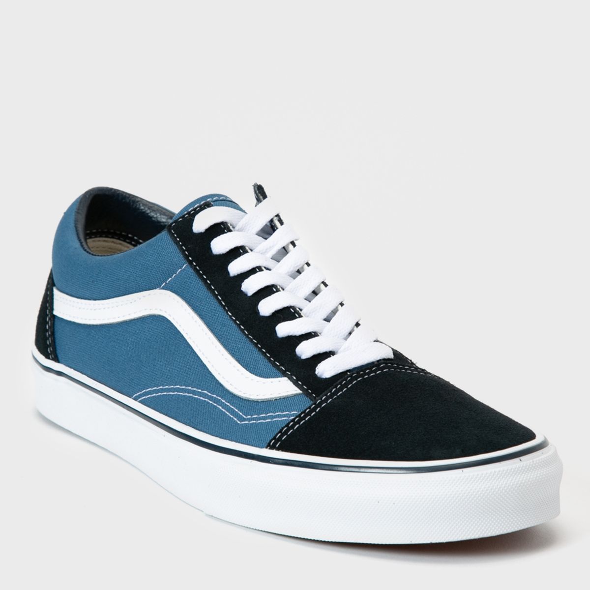 VANS - Old Skool Zapatilla Urbana Unisex Cuero Azul Vans