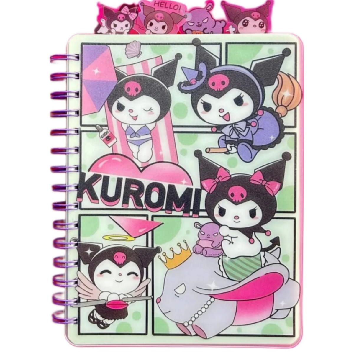 GENERICO - Libreta Kawaii  Holografica Con Separadores