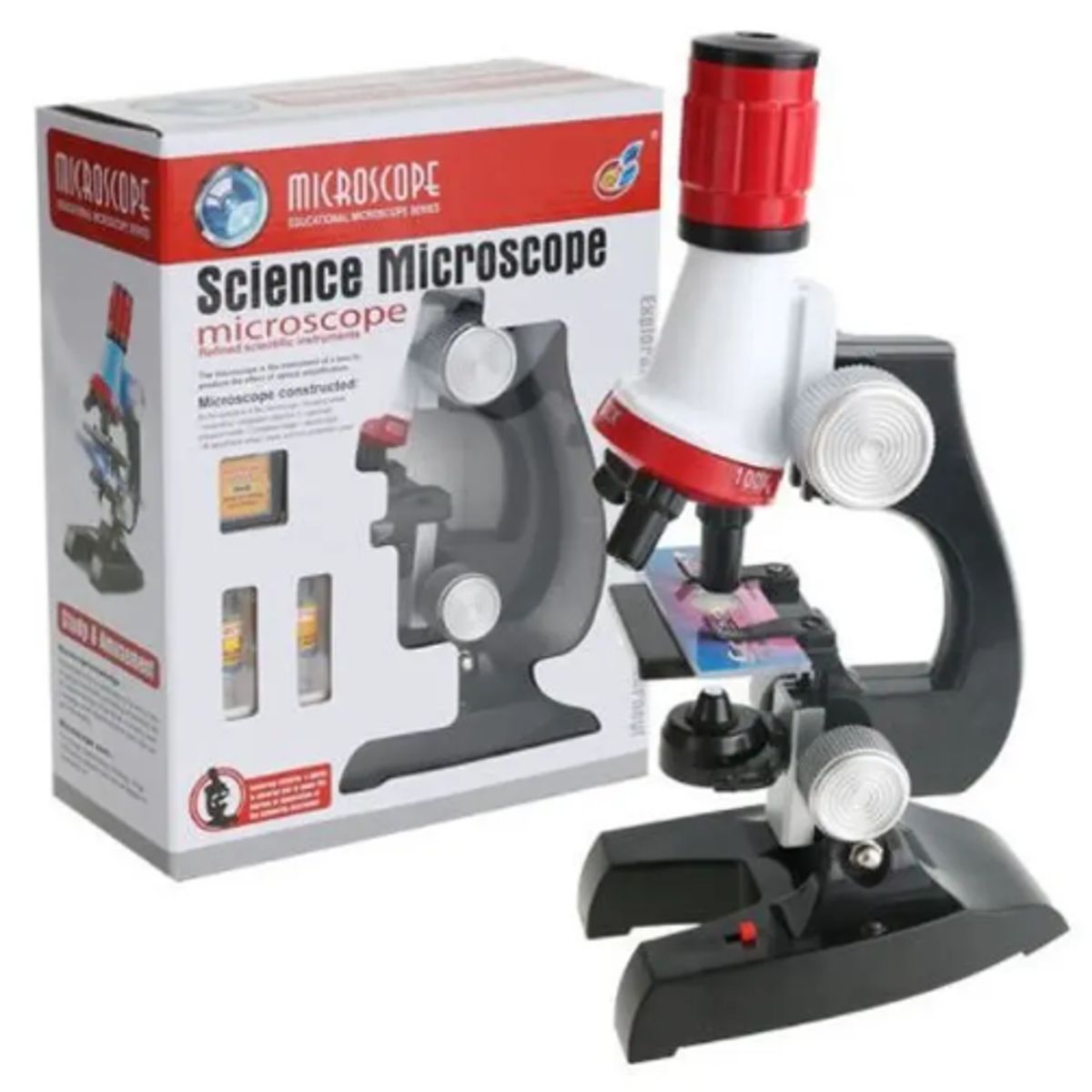 GENERICO - Kit De Ciencia Para Niños Microscopio Juguete Educativo