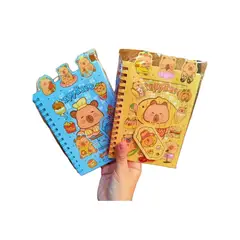 GENERICO - Libreta Kawaii Con Stickers Capibara