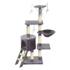 GENERICO - Rascador Tipo Árbol Para Gatos - 5 Niveles Interactivo