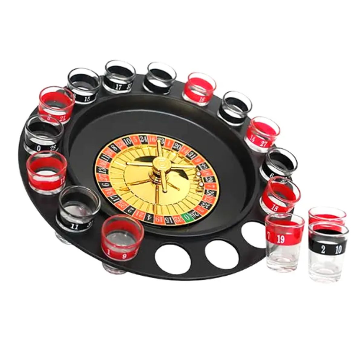 GENERICO - Juego De Ruleta Casino De Shots Cortitos Alcohol Chupitos