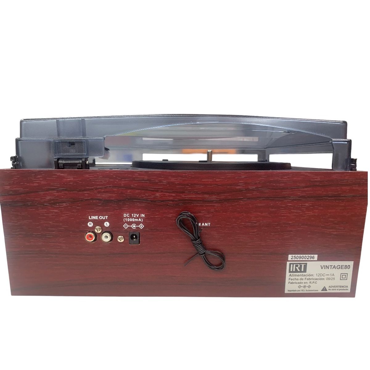 IRT - Tocadisco Vinilo Cassette Cd Radi Am Fm Bluetooth Usb Marrón Claro