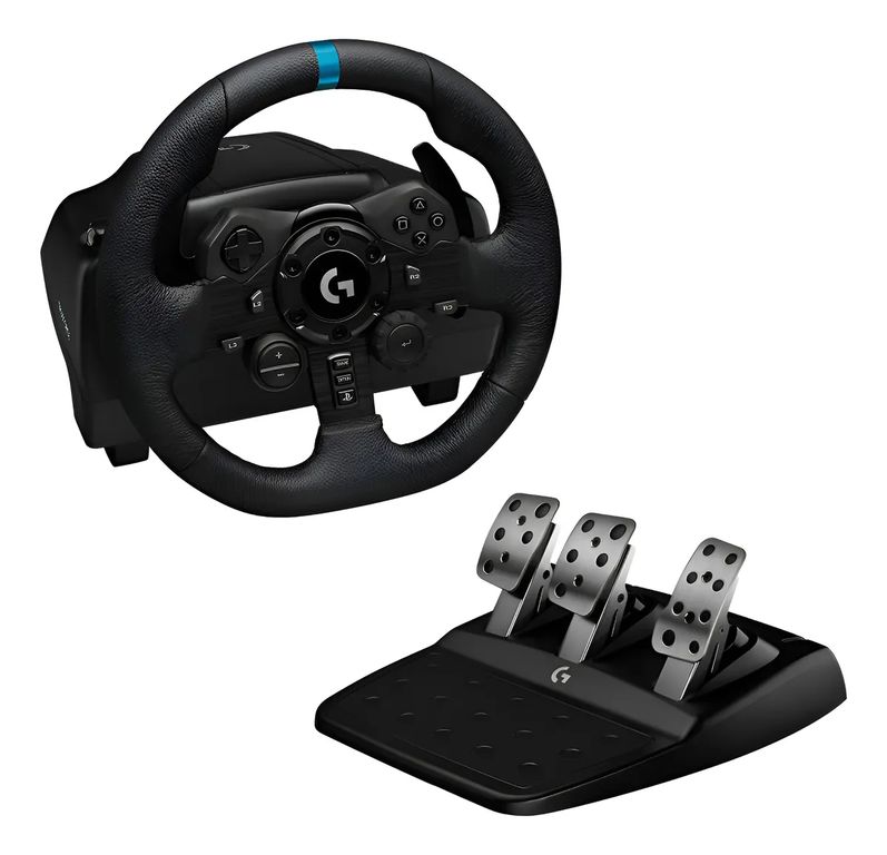 LOGITECH Volante de carreras y pedales G923 para PlayStation 5 y PlayStation 4