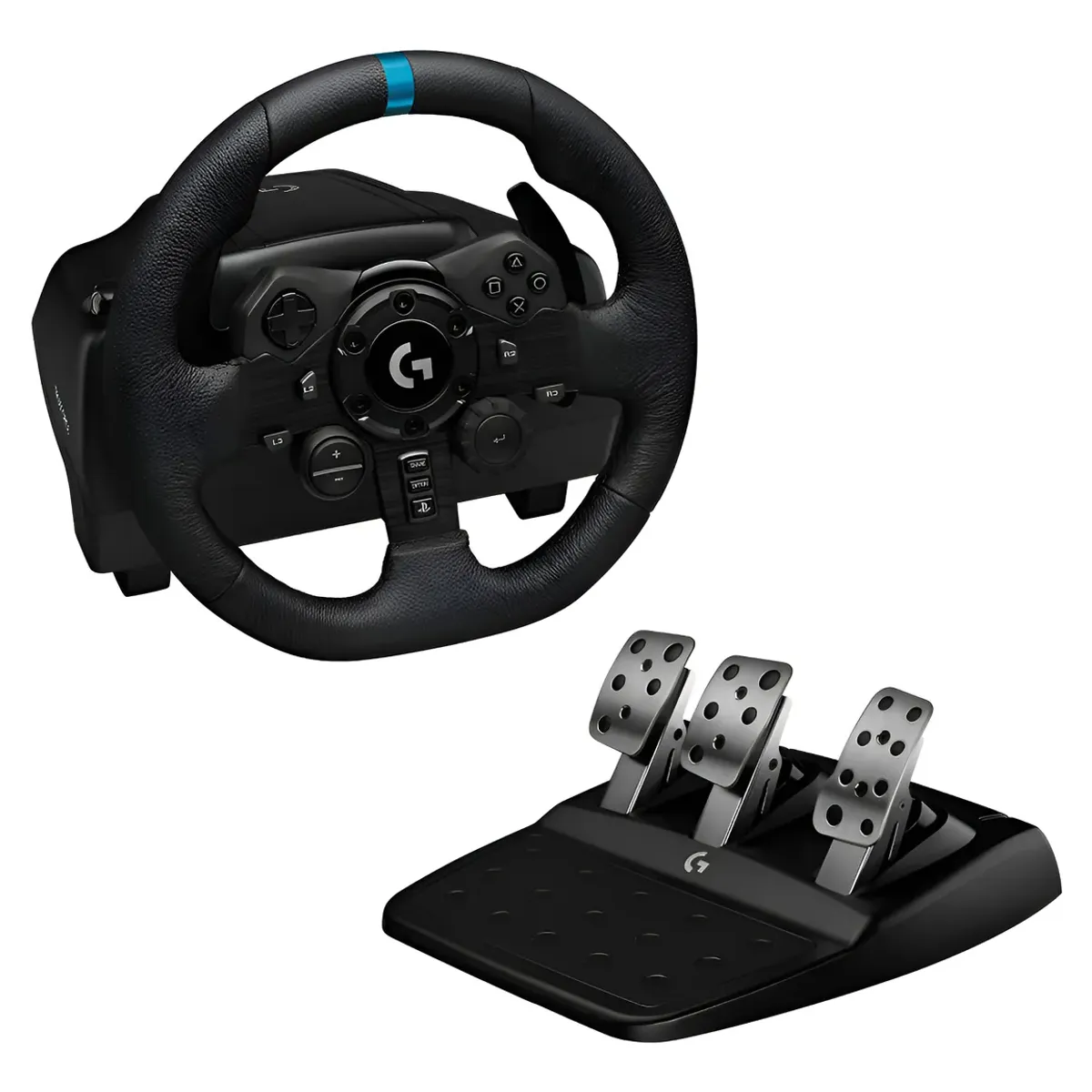LOGITECH - Volante de carreras y pedales Logitech G923 para PlayStation 5 y PlayStation 4