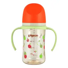 PIGEON - Biberon Softouch Apple 2 con Asa 240 ML