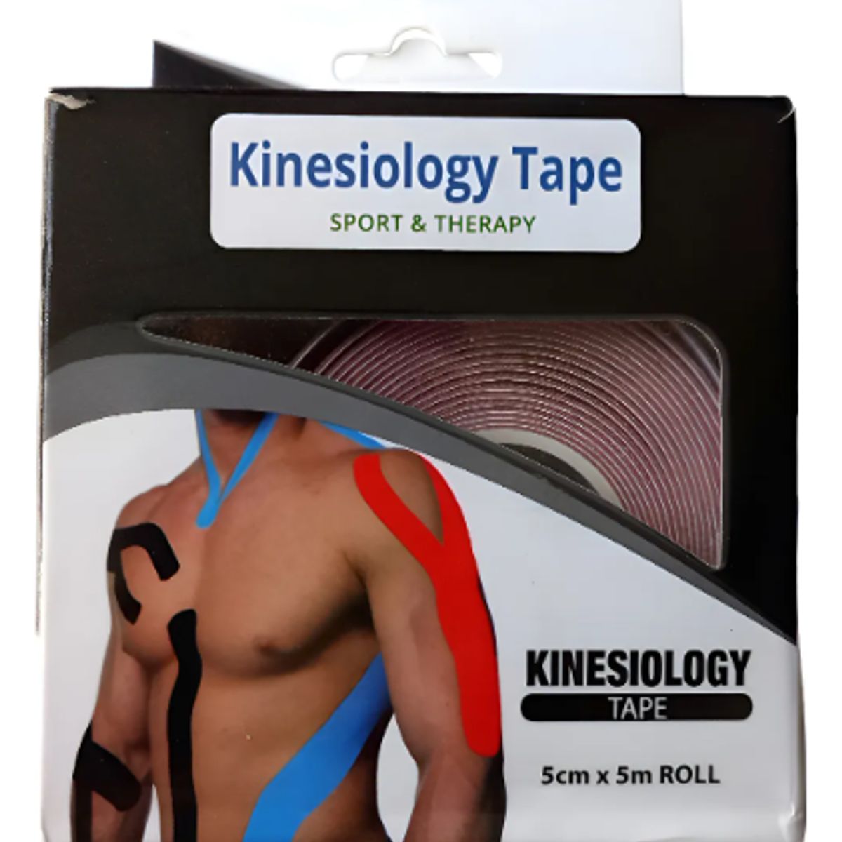GENERICO - Cinta Tape Kinesiológico 5cm X 5m - Vendaje Neuromuscular