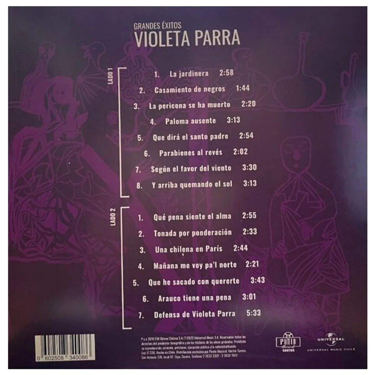 GENERICO - Vinilo Violeta Parrra Grandes Exitos