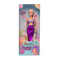 GENERICO - Muñeca Sirena Lovely Con Vestido De Lentejuelas Juguete - Purpura