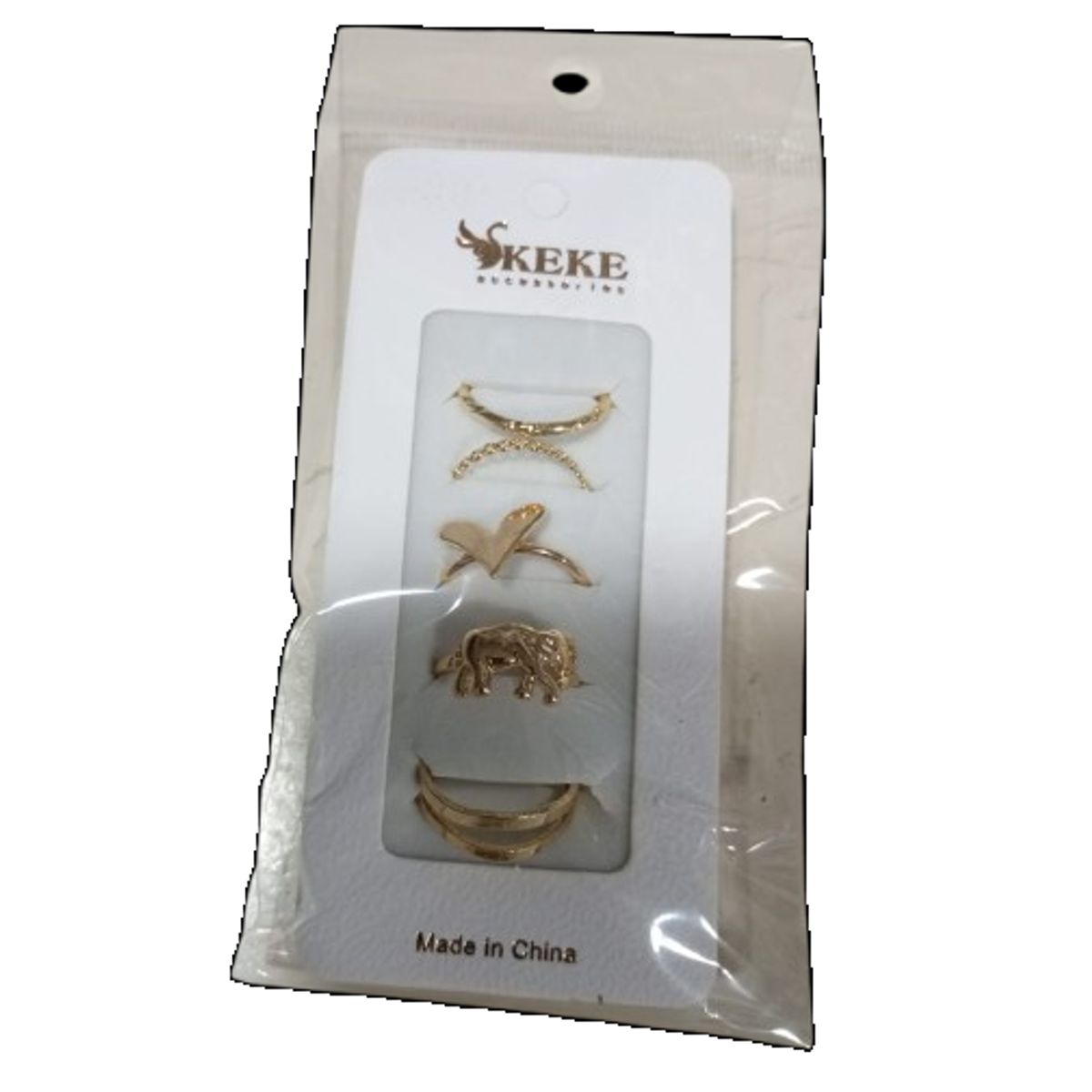 GENERICO - Set 5 anillos lindos para mujer