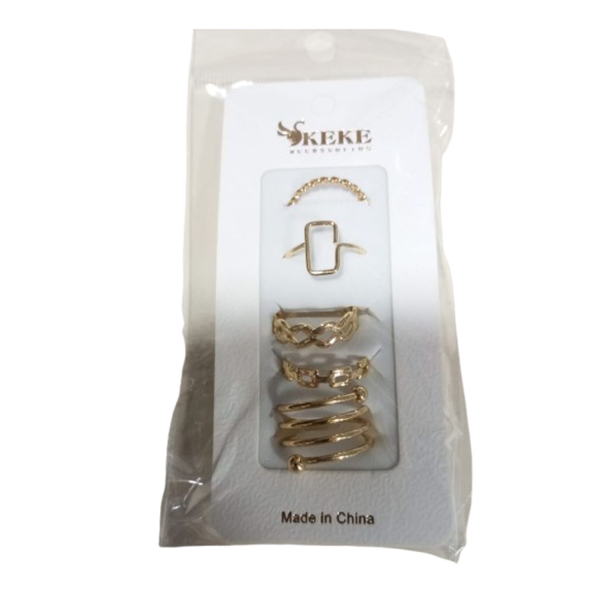 GENERICO - Set 5 anillos lindos para mujer