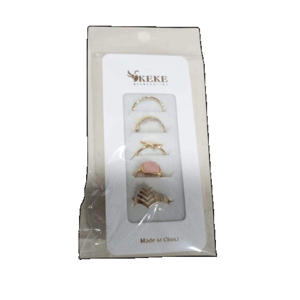 GENERICO - Set 5 anillos lindos para mujer