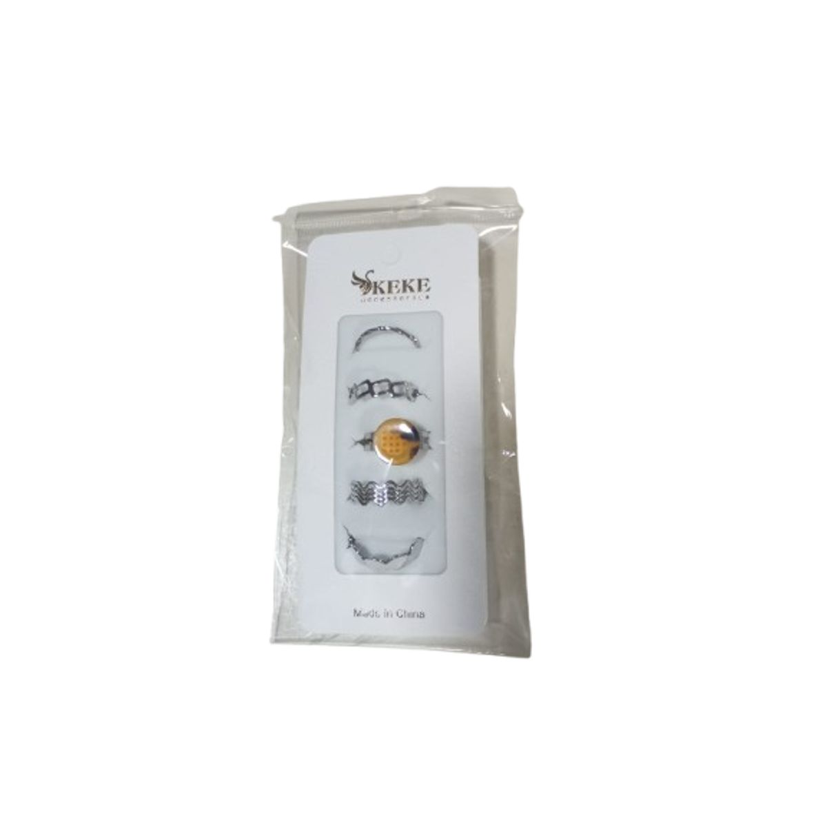 GENERICO - Set 5 anillos lindos para mujer