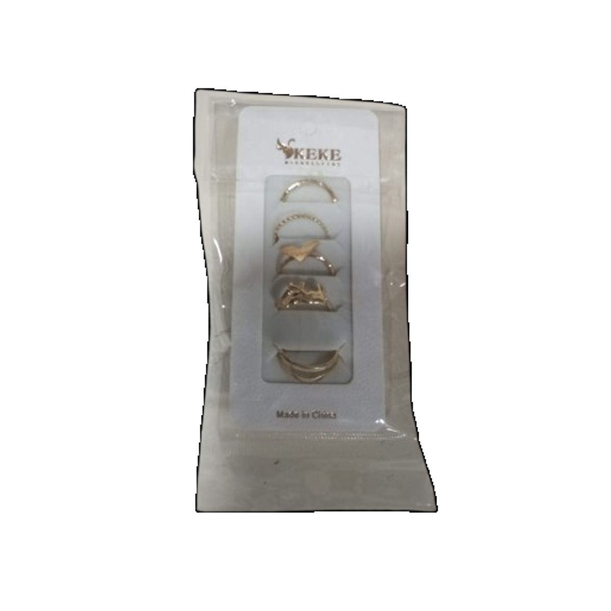 GENERICO - Set 5 anillos lindos para mujer