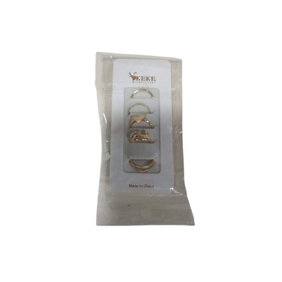 GENERICO - Set 5 anillos lindos para mujer