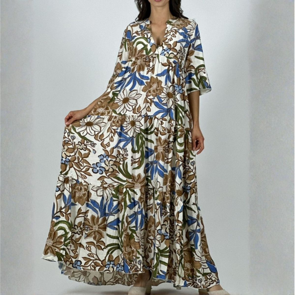 ARRAKASTA - Vestido de viscosa estampado