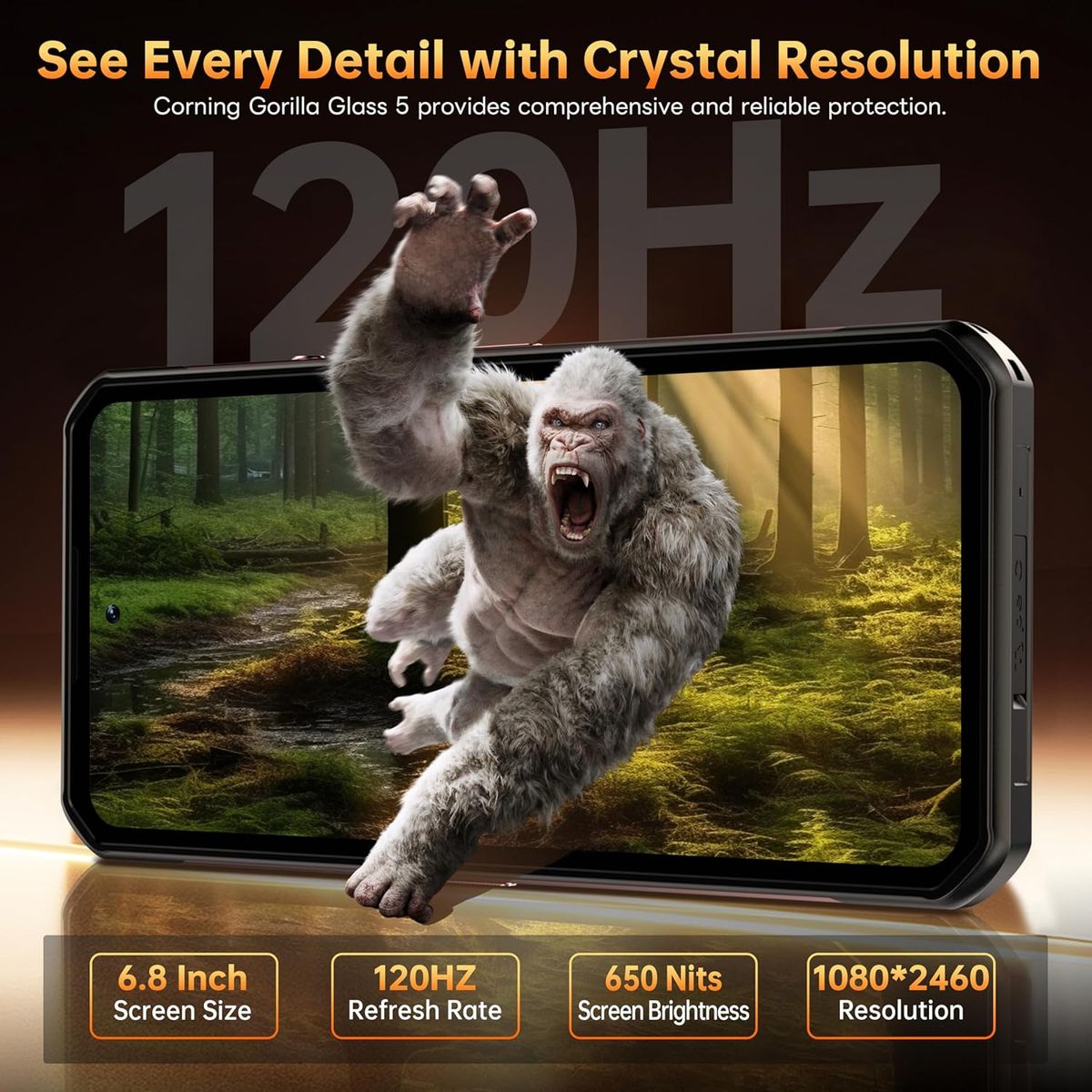 OUKITEL - OUKITEL WP300 5G Celular 36GB+512GB 16000mAh 108MP Android 15 Smartphone-Rojo