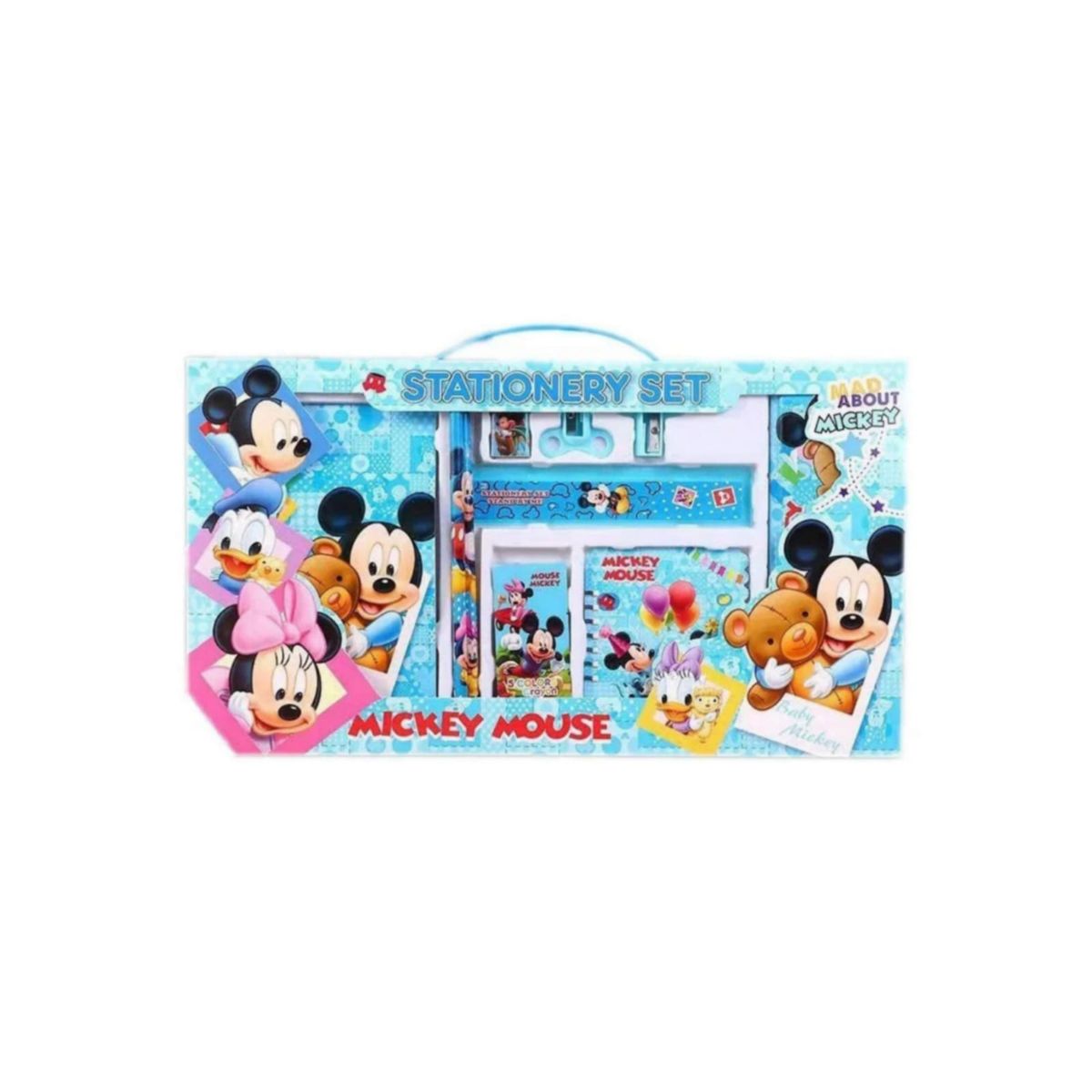 GENERICO - Set De Lapices Maleta De 8 Piezas Set Papeleria Kawaii Celeste